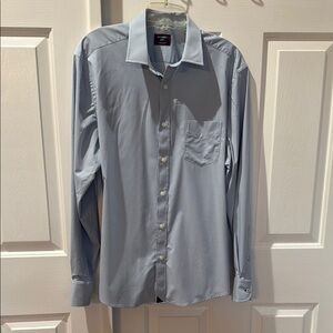 UNTUCKIT Slim Fit Sky Blue Men's Dress Shirt, Size L